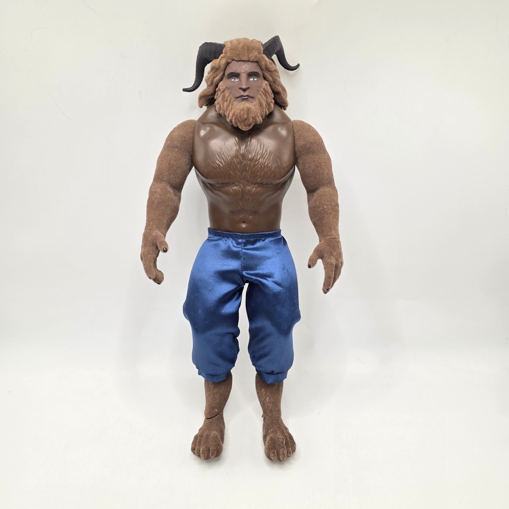 Disney Hasbro Beast Action Figure Live Action B9167 Flocked Fur Blue Pants 12in